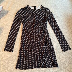 New Without Tags Sea New York Black and White Floral Dress Size Small